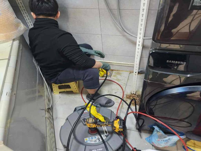 금천구 싱크대막힘 작업사례 8